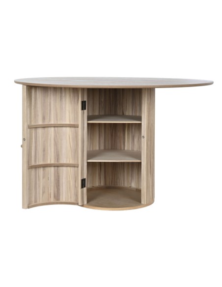 Mesa Redonda en Paulownia con Puerta 120cm