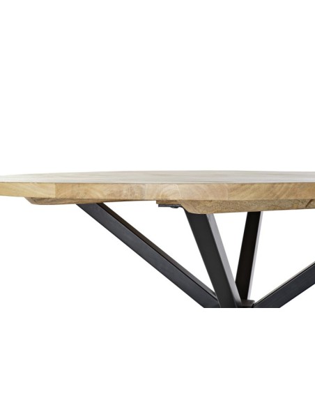 Mesa redonda Mango y Metal negro