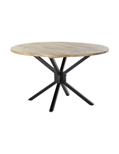 Mesa redonda Mango y Metal negro