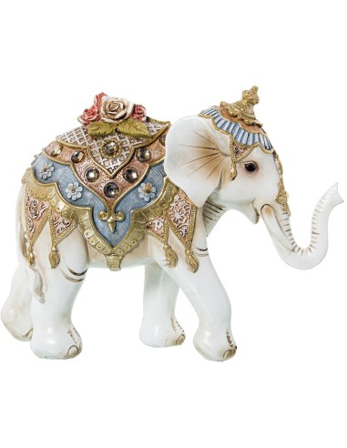 Figura Elefante Blanco con Dorado G
