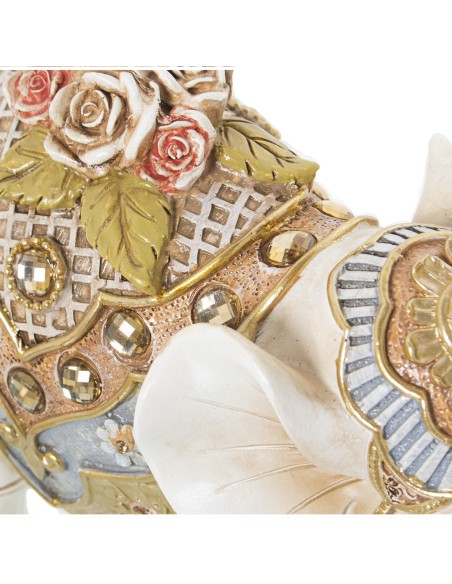 Figura Elefante Blanco con Dorado G