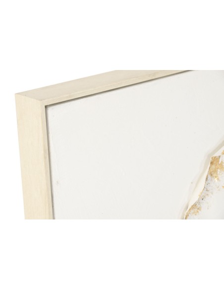 Cuadro en lienzo de flor en relieve