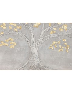 Cuadro lienzo árbol de la vida dorado 2