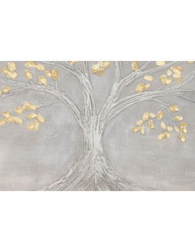 Cuadro lienzo árbol de la vida dorado