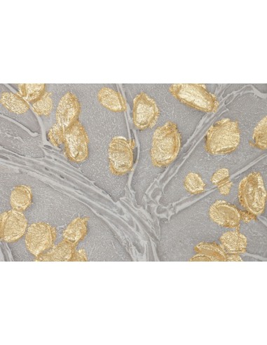 Cuadro lienzo árbol de la vida dorado