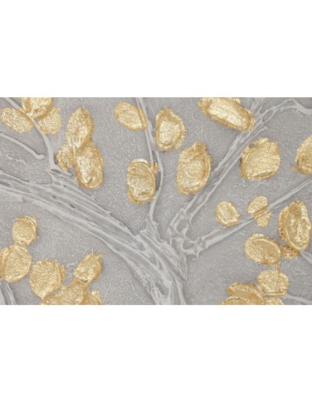 Cuadro lienzo árbol de la vida dorado