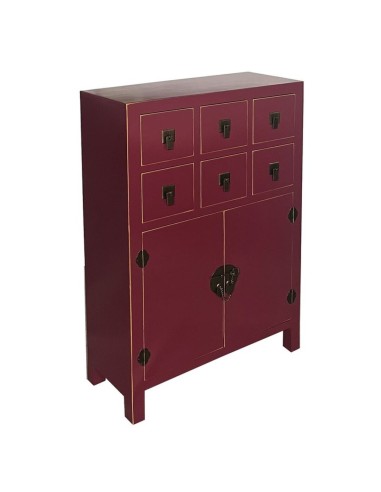 Cajonera Oriental Corinto y Oro