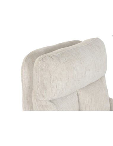 Silla poliéster beige con ruedas