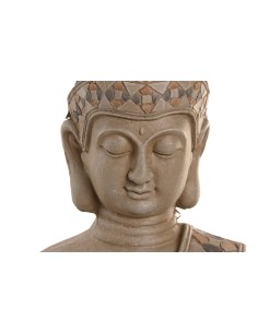 Figura de fibra de vidrio de buda en marrón 2