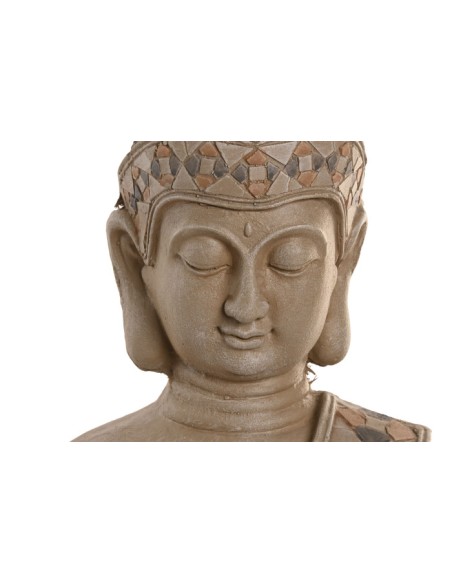 Figura de fibra de vidrio de buda en marrón