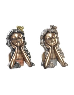 Figura de resina mujer en cobre