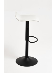 Taburete poli piel elevable Tom black 2