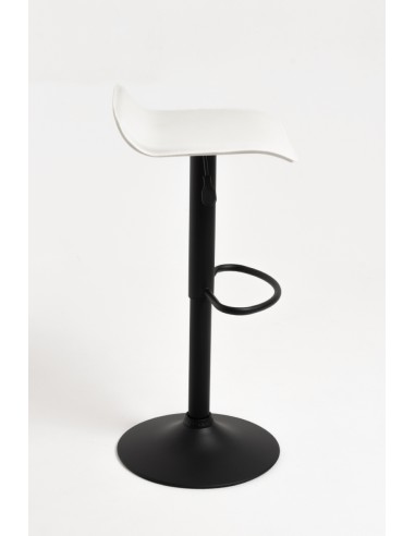 Taburete poli piel elevable Tom black