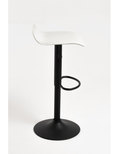 Taburete poli piel elevable Tom black