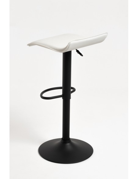 Taburete poli piel elevable Tom black