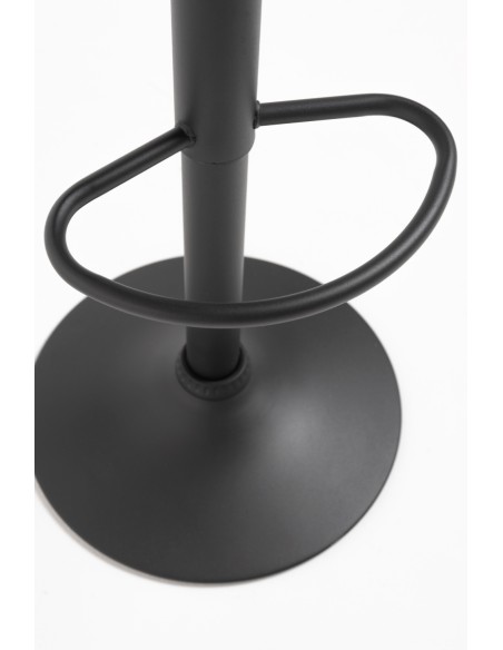Taburete poli piel elevable Tom black