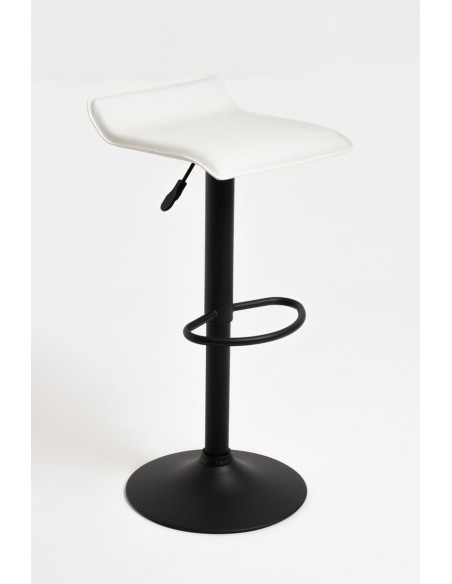 Taburete poli piel elevable Tom black