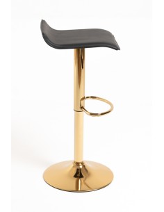 Taburete poli piel elevable Tom Golden 2