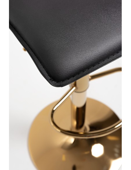 Taburete poli piel elevable Tom Golden