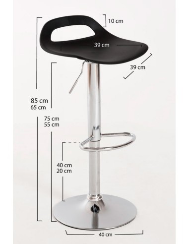 Taburete polipropileno hidráulico Drok