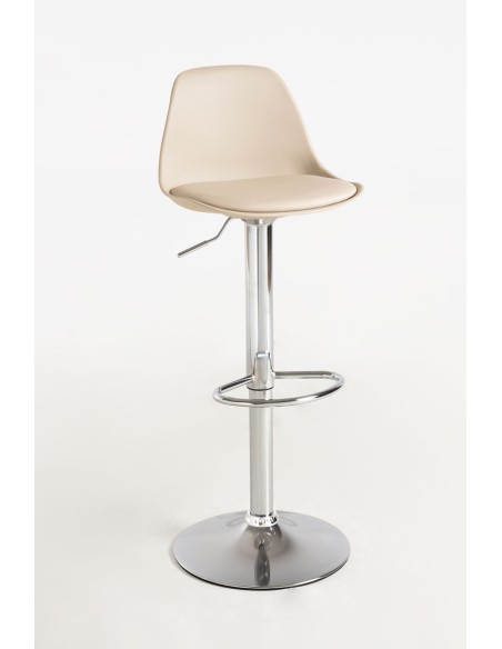 Taburete Tem de polipropileno y poli piel regulable