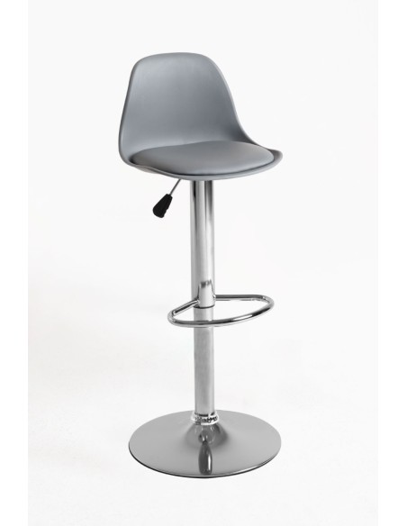 Taburete Tem de polipropileno y poli piel regulable