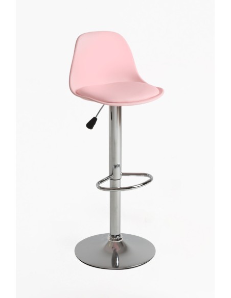 Taburete Tem de polipropileno y poli piel regulable