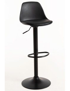 Taburete Tem de polipropileno y poli piel regulable completo