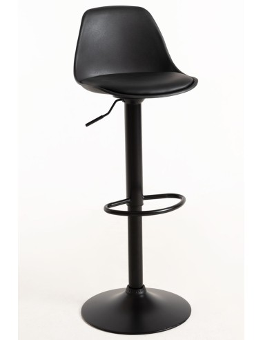 Taburete Tem de polipropileno y poli piel regulable completo
