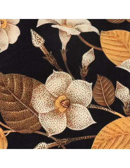 Silla estampado flores y negro