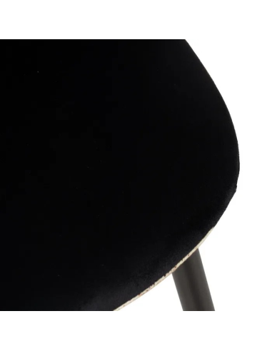 Silla estampado flores y negro