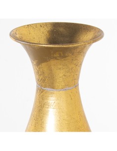 Jarrón de metal dorado alto 2