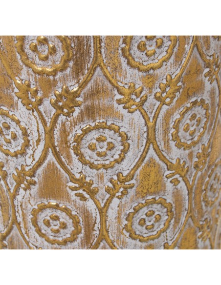 Jarrón de metal dorado pequeño