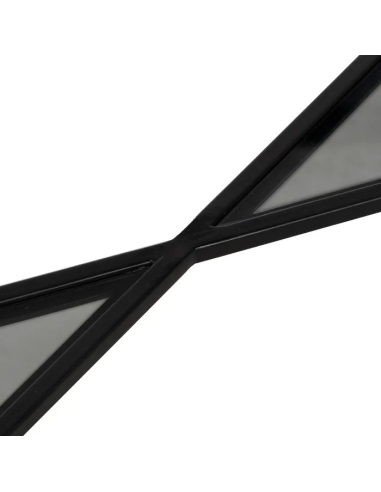 Consola Negro Metal y Cristal