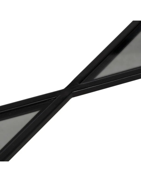 Consola Negro Metal y Cristal