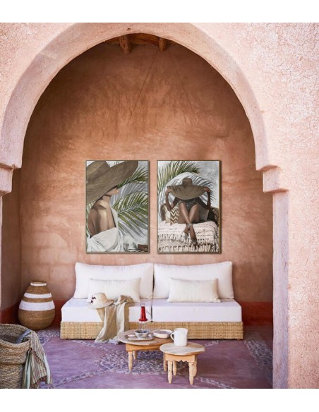 Cuadro de Mujer con Sombrero