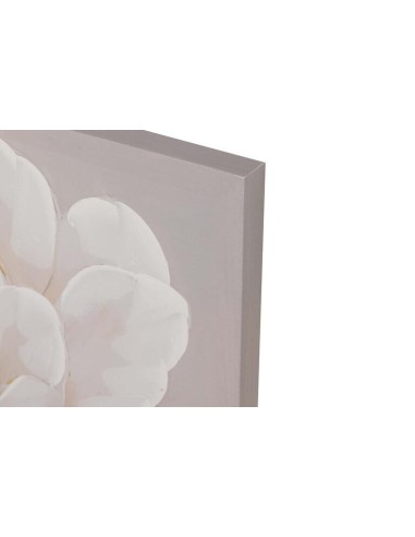 Cuadro Flores Peonias beige