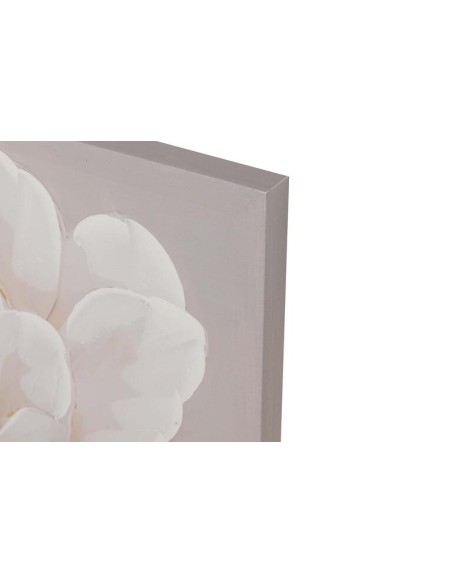 Cuadro Flores Peonias beige