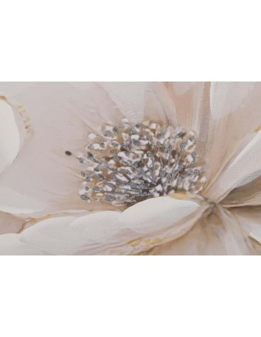 Cuadro Flores Peonias beige