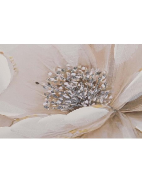 Cuadro Flores Peonias beige