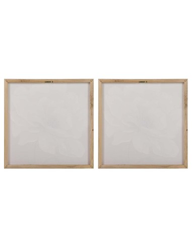 Cuadro Flores Peonias beige