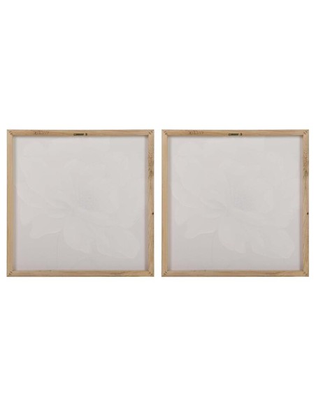 Cuadro Flores Peonias beige