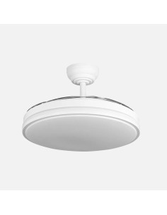 Lampara ventilador relámpago blanco