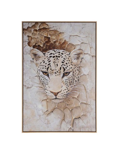 Cuadro tigre con marco madera