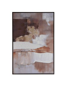 Cuadro abstracto con marco oscuro