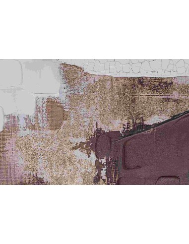 Cuadro abstracto con marco oscuro