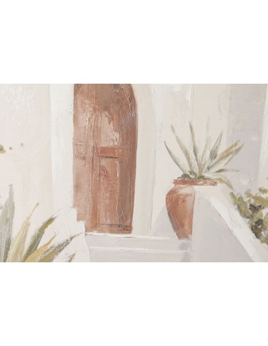 Cuadro de pueblo en lienzo