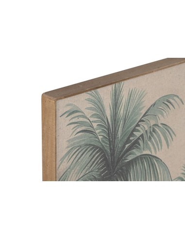 Cuadro en lino de palmeras