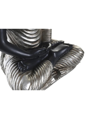 Figura resina de buda plata