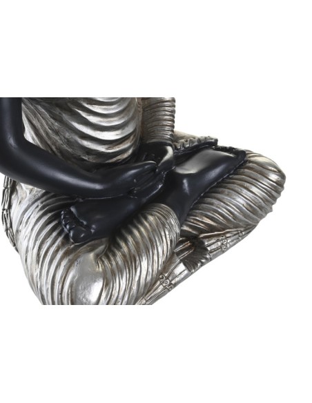 Figura resina de buda plata